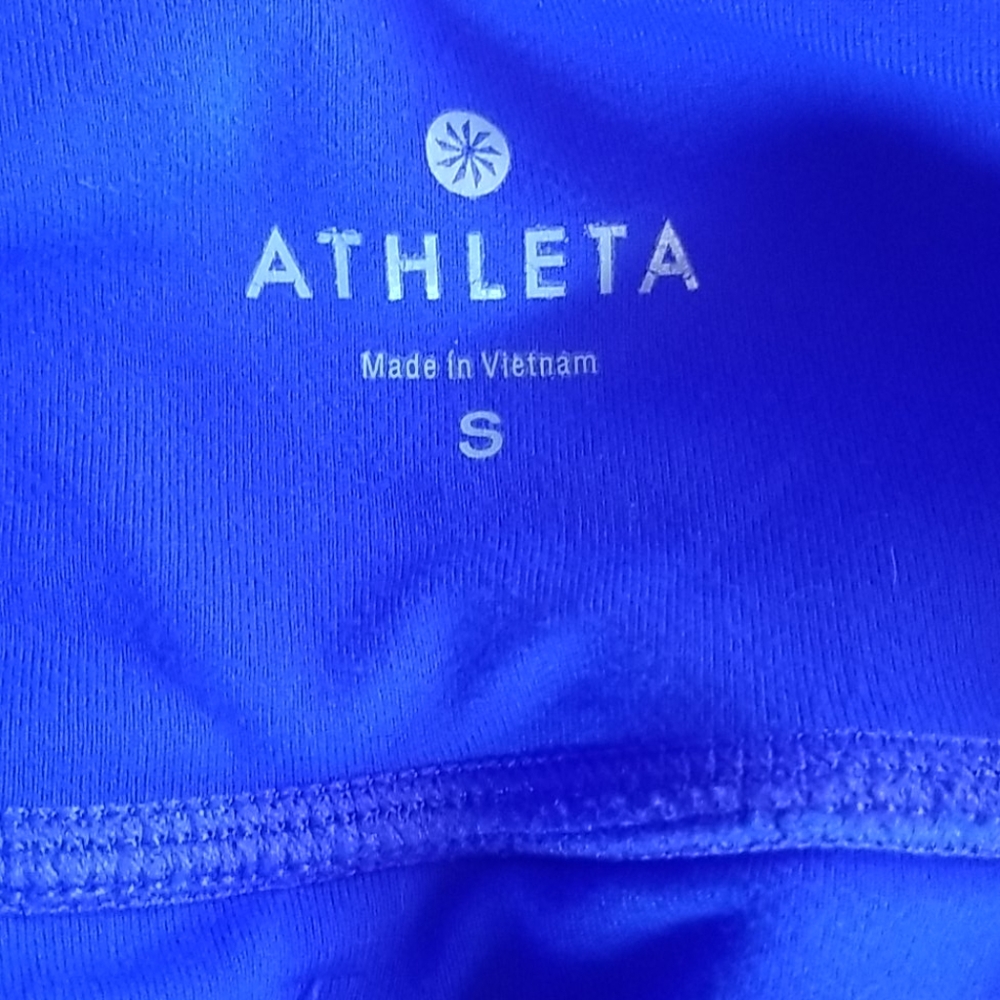 Athleta Bright Blue Capris - Picture 3 of 7